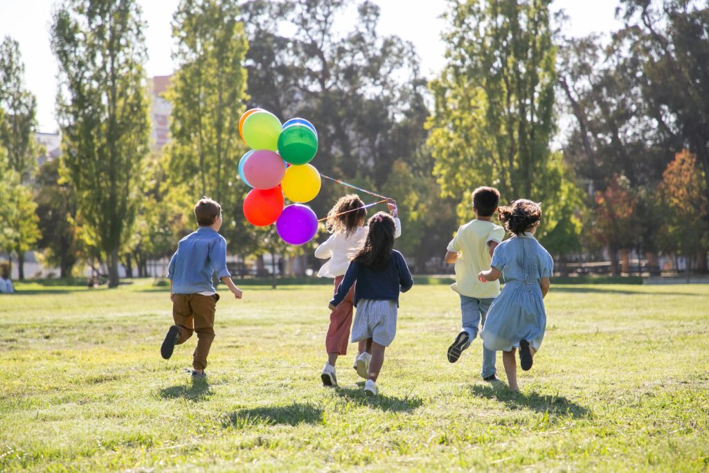 Children play